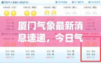 厦门气象最新消息速递，今日气象记录全解析